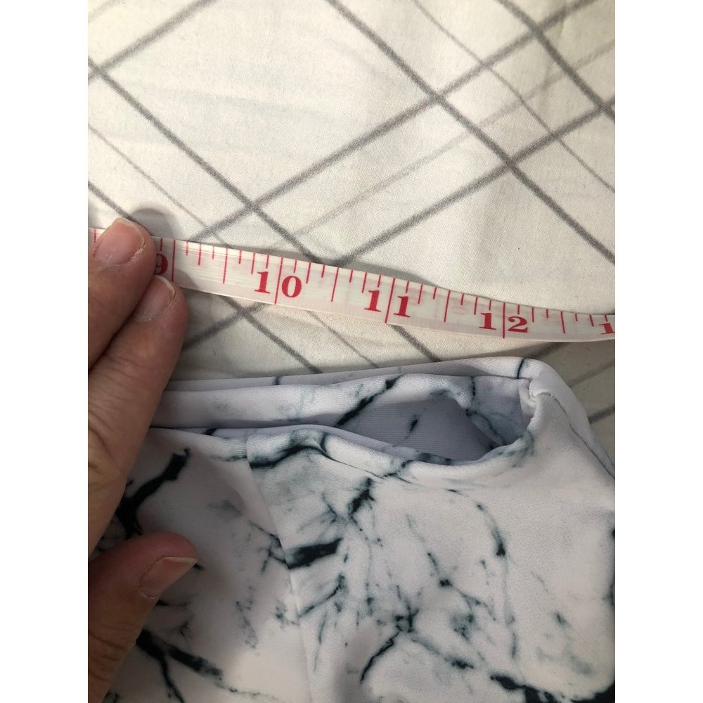 Zaful Bikini set like new Black and white marble small 4 - Picture 10 of 10